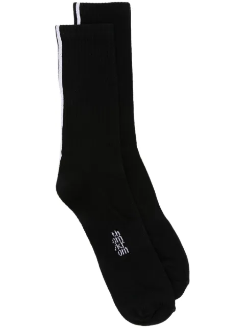 Thom Krom stripe-detail socks Black SOCK10