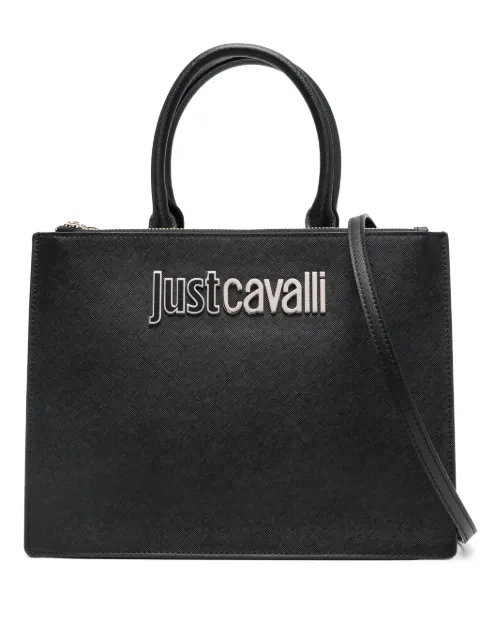 Just Cavalli logo lettering tote bag Black 77RA4BB1ZS766