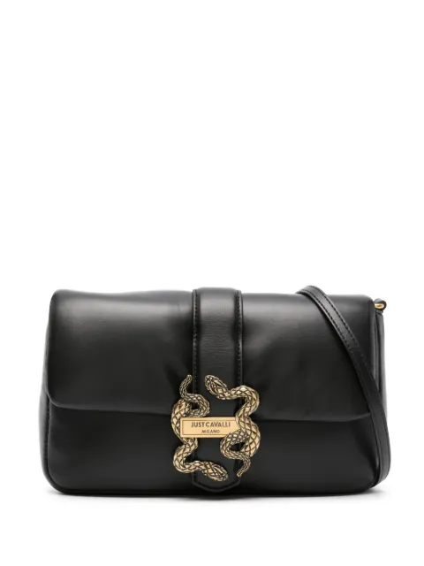 Just Cavalli Iconic Snakes-plaque tote bag Black 77RA4BC1ZS748