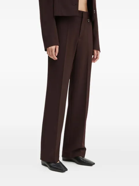 AERON pinstripe ring-detail trousers Brown PA267511