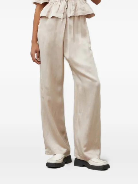 MUNTHE Ohara drawstring wide-leg trousers Neutrals 242141224230