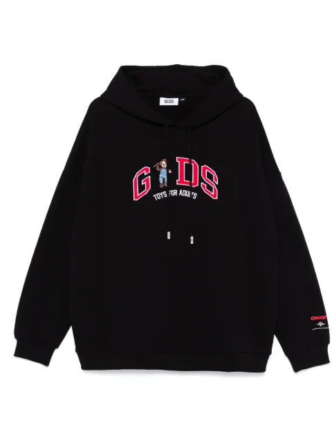 GCDS Chucky Lounge hoodie Black A2OM1911CK1