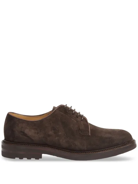Brunello Cucinelli suede Derby shoes Brown MZUPEAX810C7284