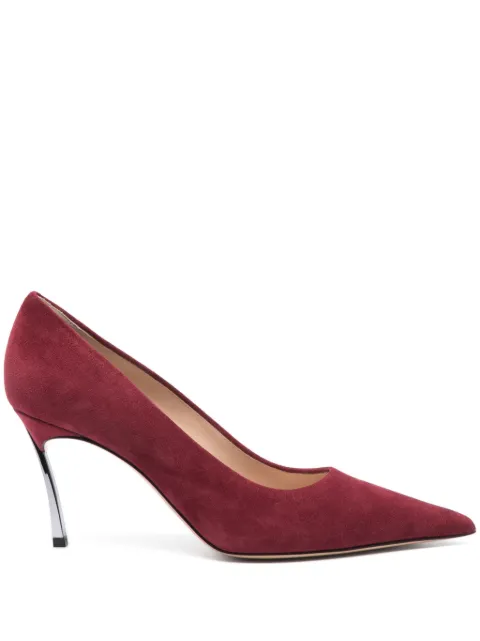 Casadei 85mm suede pumps Red 1F940X080MC1038