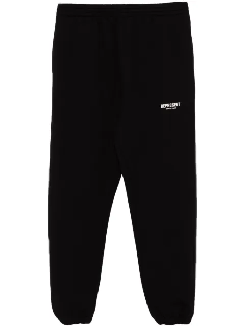 Represent Owners Club logo-print track pants Black OCM41116001