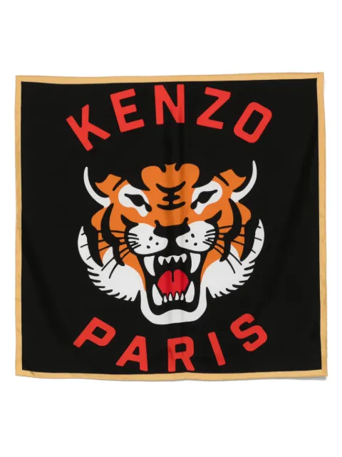 Kenzo Lucky Tiger scarf Black FE52EW320PEM