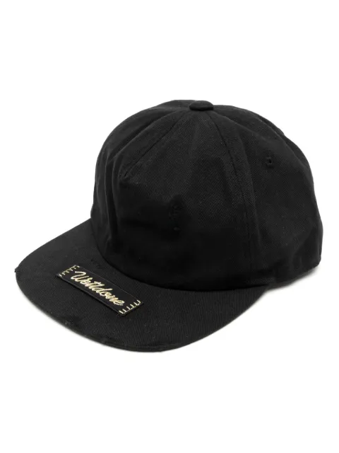 We11done logo-patched baseball cap Black WDAH021014UBK