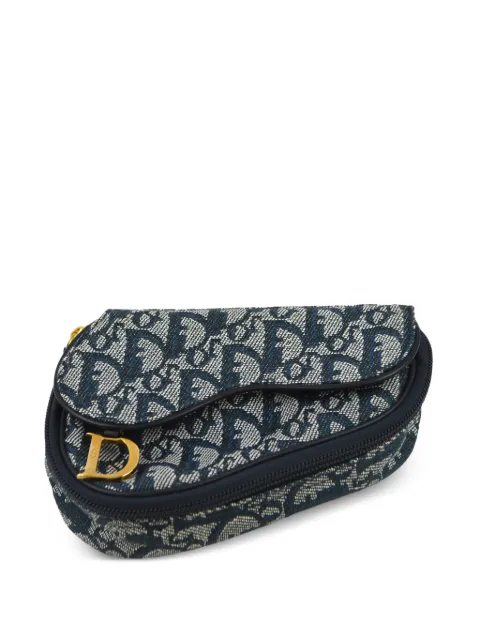 Christian Dior Pre-Owned 1998 Trotter Saddle wallet Blue MC1928