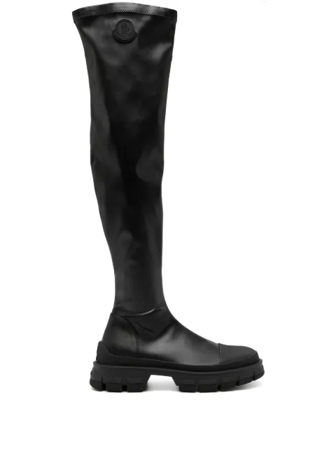 Moncler over-the-knee boots Black J209B4G00060M4369