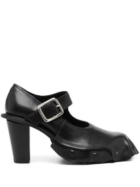 Comme Des Garçons 95mm leather mary jane Black GNK101001