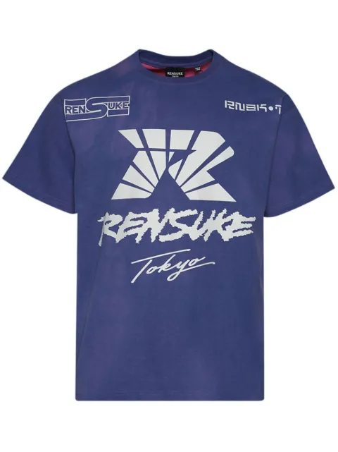 RENSUKE TOKYO graphic t-shirt Blue RT04