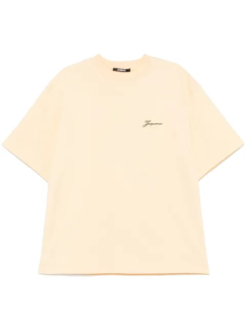 Jacquemus Le T-shirt Haltère T-shirt Yellow 255JS3222466