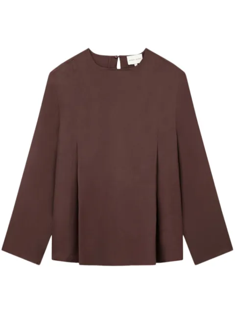LouLou de Saison Adalyn blouse Brown ADALYN