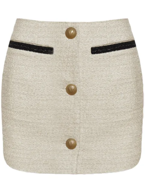 VETEMENTS tweed mini skirt Neutrals WA65SK741W