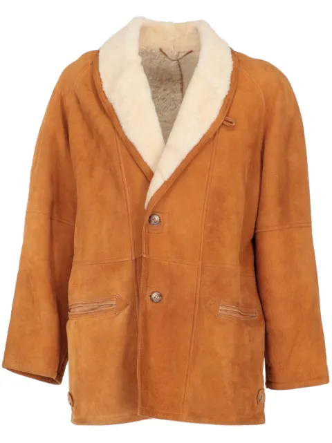 A.N.G.E.L.O. Vintage Cult 1980s pre-owned shearling-trim coat Brown ANG540RB