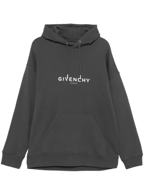 Givenchy logo-print hoodie Black BMJ0HC3Y8N