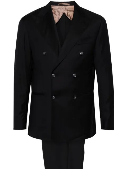 Barba virgin-wool suit Blue 43027