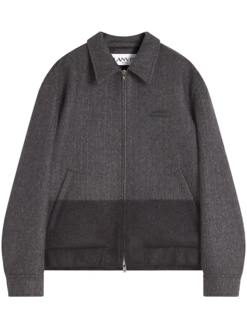 Lanvin two-tone bomber jacket Grey RUOU10215996H24