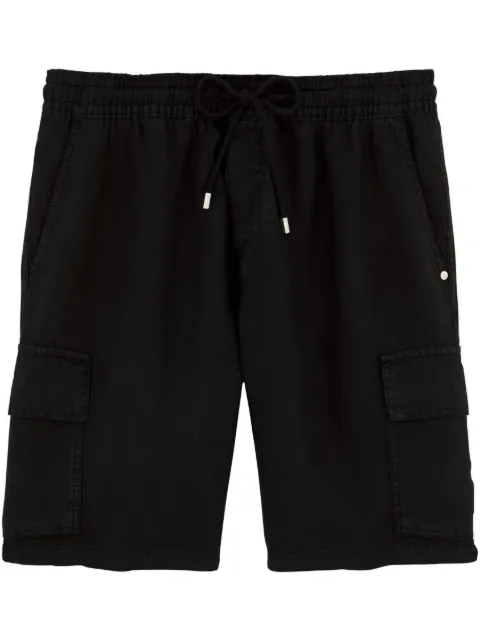 Vilebrequin linen Bermuda shorts Black BAIU3U01