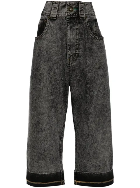 Vaquera wide-leg jeans Black VAQ08P004