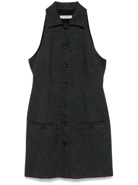 Philosophy Di Lorenzo Serafini houndstooth mini dress Black A04195726