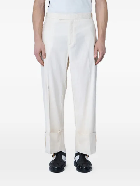 Thom Browne straight leg trousers Neutrals MTU339UF0860