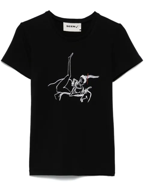 Seen Users x Ilfoveanu Soft Love T-Shirt Black SS24SEENTOP06