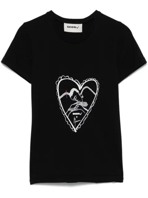 Seen Users x Ilfoveanu Love Baby T-Shirt Black SS24SEENTOP06
