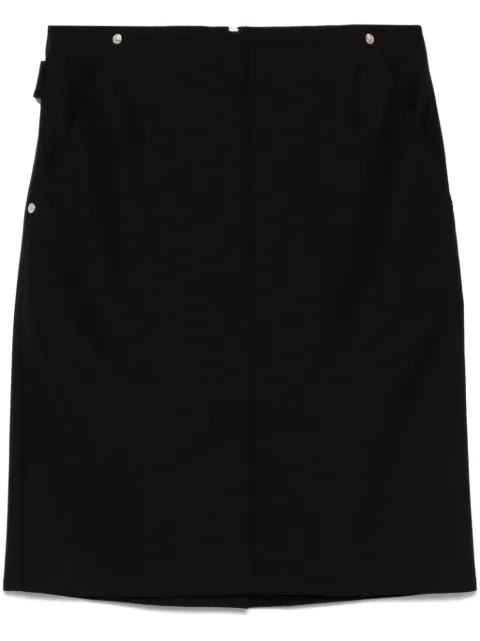 MOSCHINO JEANS rear-slit mini skirt Black A01048726