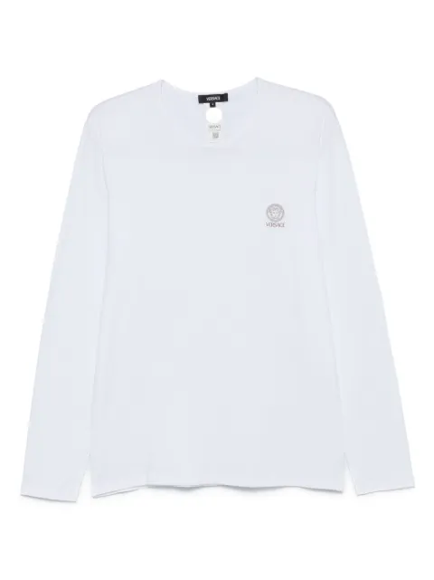 Versace logo-print T-shirt White AUU010071A10011