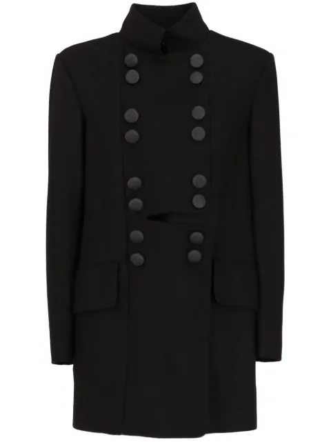 Vivienne Westwood Pre-Owned 2015-2016 double-breasted coat Black VIWE750FE