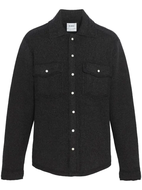 Barrie knitted overshirt Black C85209