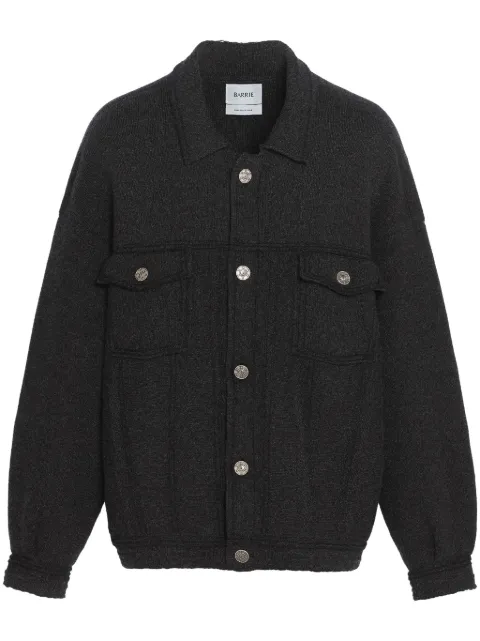 Barrie oversized denim jacket Black C85241
