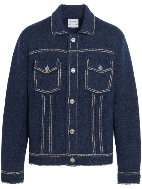 Barrie knitted denim jacket Blue C85273