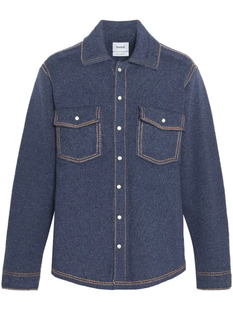 Barrie knitted overshirt Blue C85209