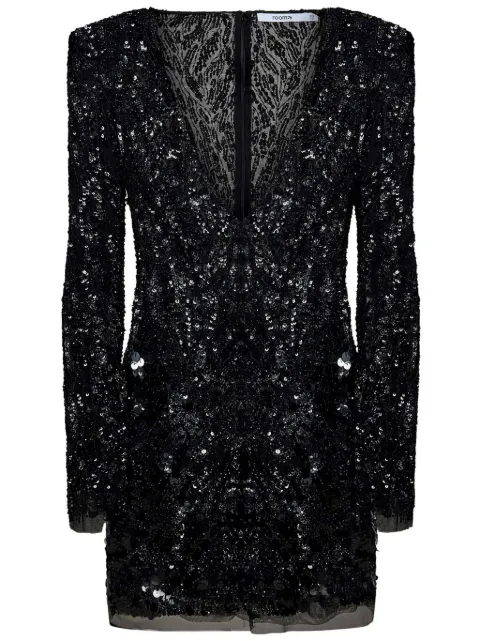 ROOM76 sequin-embellished mini dress Black FRAS24402