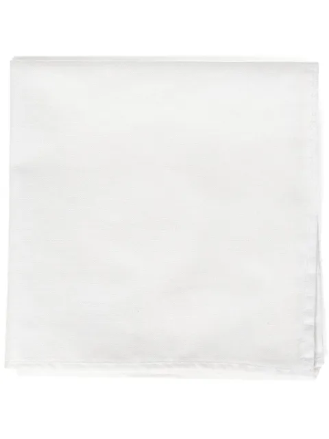 FRANZESE COLLECTION cotton handkerchief White POCHETTE