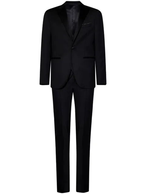 FRANZESE COLLECTION single-breasted suit Black FRACRISTAL