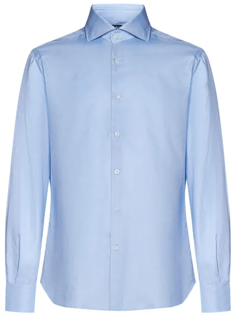 FRANZESE COLLECTION poplin shirt Blue FRACM22
