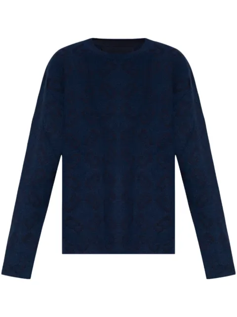 Givenchy monogram-pattern jumper Blue BM90T24YKP