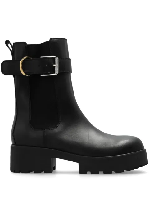 Givenchy buckled leather boots Black BE604UB22S