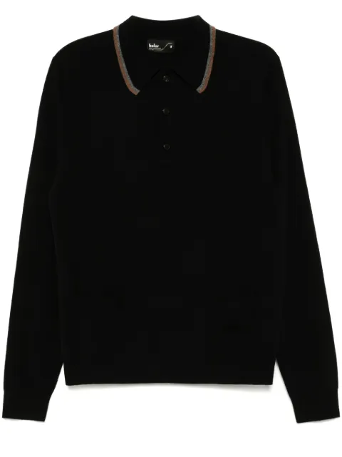 Kolor wool polo shirt Black 24WCMN09306