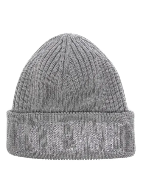 LOEWE logo-jacquard beanie Grey F540257X23