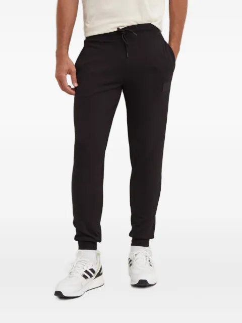 Ea7 Emporio Armani drawstring logo patch trousers Black 6DPP85PJZKZ