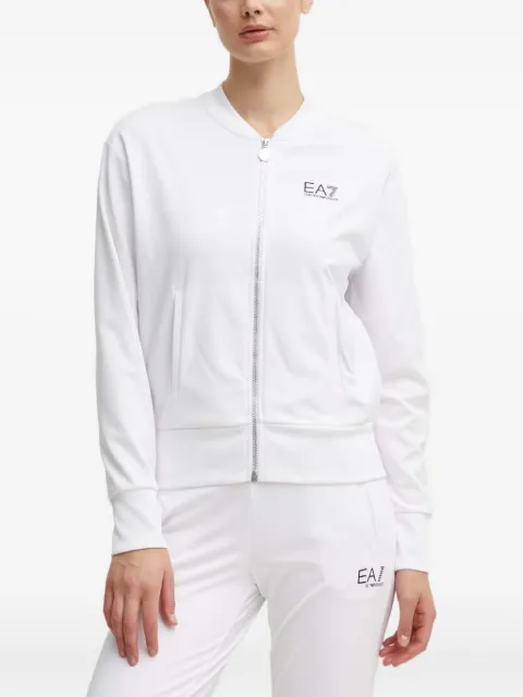 Ea7 Emporio Armani Zip Pockets Jumpsuit White 8NTV60TJFQZ