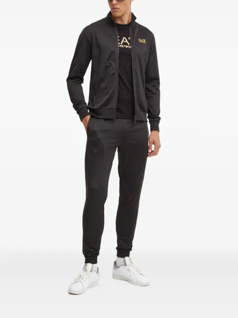 Ea7 Emporio Armani zip-up logo jumpsuit Black 8NPV65PJHCZ