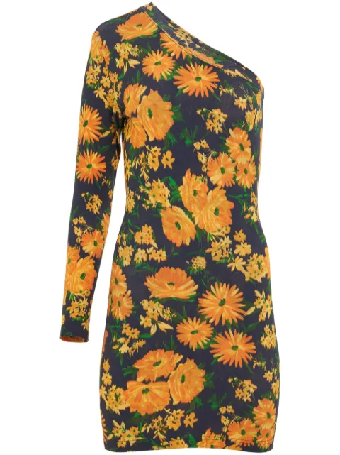 Balenciaga floral-print dress Yellow 720571TNVJ4