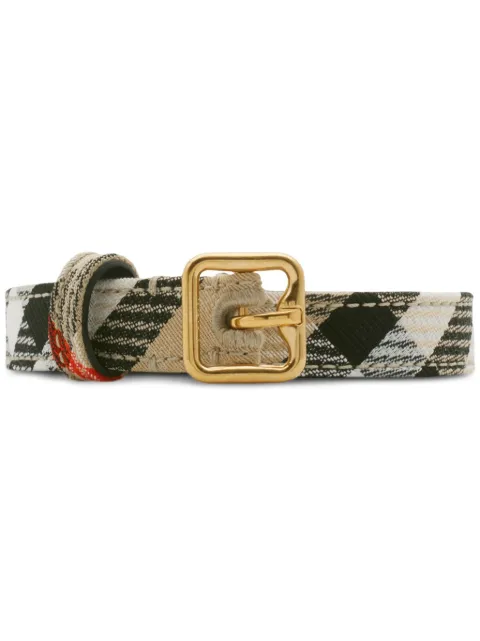 Burberry checkered B-buckle belt Neutrals 8099936
