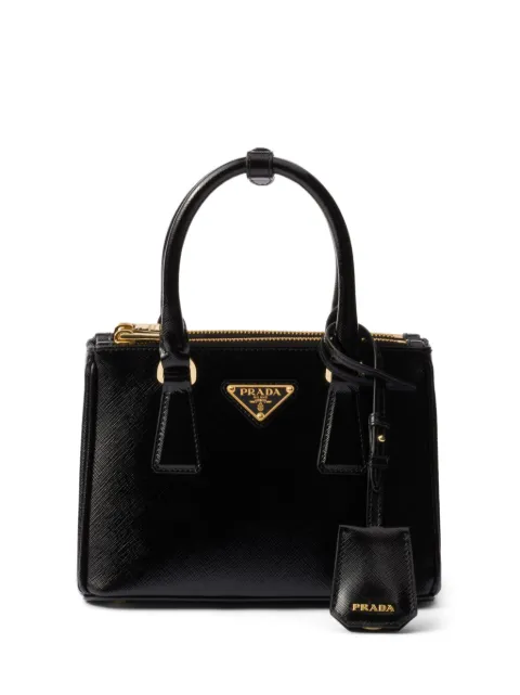 Prada Galleria mini patent Saffiano bag Black 1BA906VEVM2AO6