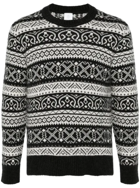 Eleventy fair isle-intarsia sweater Black J76MAGJ06MAG0J014